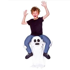 Kids Carry Me Ghost Costume Fancy Dress Halloween 8-10 Years