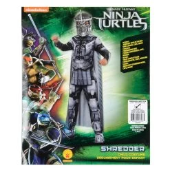 Ninja Turtles Shredder Costume Kids Fancy Dress Jumpsuit Cape Mask