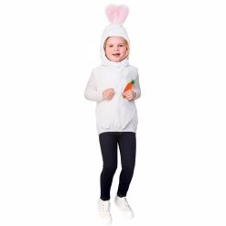 Childs Easter Bunny Hooded Tabard Rabbit Fancy Dress Age 3-5