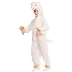 Kids Llama Costume White Animal Fancy Dress Halloween