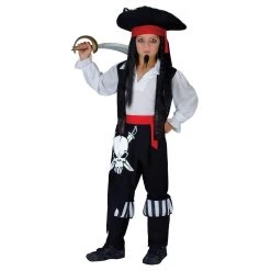 Boys Captain Blackheart Caribbean Pirate Halloween Costume