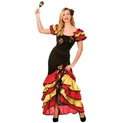 Womens Rumba Dancer Fancy Dress Party Halloween Costume