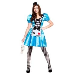 Womens Storybook Alice Fancy Dress Halloween Costume