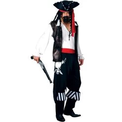 Mens High Seas Buccaneer Pirate Halloween Costume