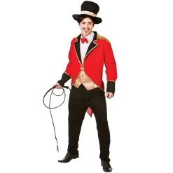 Mens Circus Ringmaster Fancy Dress Party Halloween Costume