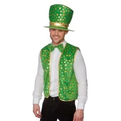 Mens Green St Patricks Set Fancy Dress Halloween Costume