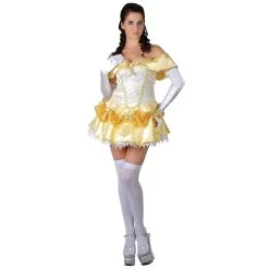 Womens Beauty Princess Fancy Dress Costume Belle Beast