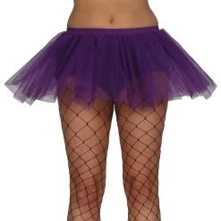 Womens Purple Tutu Petticoat Skirt Fancy Dress Accessory