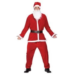 Deluxe Santa Claus Suit Christmas Xmas Festive Party Costume