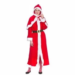 Womens Super Deluxe Mrs Santa Clause Christmas Party Costume
