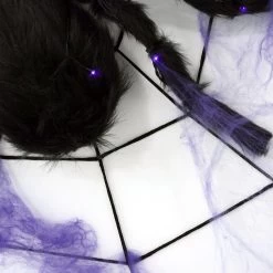 Purple LED Black Spider Halloween Decoration With Web -Halloween Store XS5109 1600 3 43139.1506431313.1100.1100 fe8a8c85 f3b3 4b7d 9abd f41a66e84906