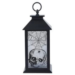 Cackle & Co Black Halloween Design Lantern With Lights -Halloween Store XS6362 1600 3 04369.1564660729.1100.1100
