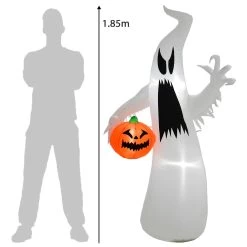 6ft LED Inflatable Ghost With Pumpkin Halloween Party Decoration -Halloween Store XS7371 4 opt