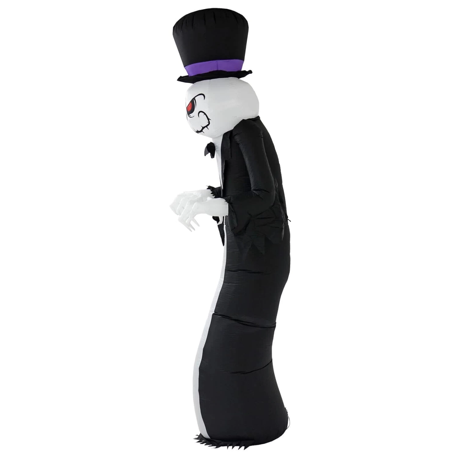 12ft LED Inflatable Ghost Monster Purple Hat Halloween Decoration 2 12ft LED Inflatable Ghost Monster Purple Hat Halloween Decoration - Image 2