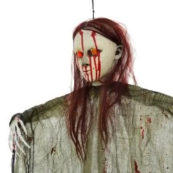 Hanging Vampiress Light Up Eyes Life Size Halloween Decoration -Halloween Store XS7442 2 opt