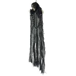 Hanging Skeleton With Chains Black Robe Ghost Decoration 60cm -Halloween Store XS7456 3 opt