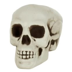 Pack Of 6 Skulls 10cm Plastic Set Halloween Party Decoration -Halloween Store XS7464 2 opt