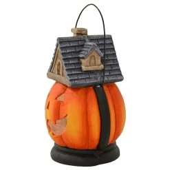Pumpkin House Lantern Candle Holder Halloween Decoration 38cm -Halloween Store XS7493 2 opt