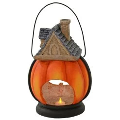 Pumpkin House Lantern Candle Holder Halloween Decoration 38cm -Halloween Store XS7493 3 opt