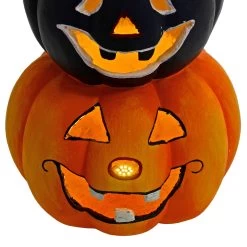 LED Pumpkin Lantern Stack Trio Halloween Decoration 60cm -Halloween Store XS7495 4 opt
