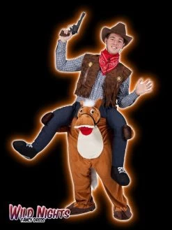 Wicked FANCY DRESS COSTUME COMEDY CARRY ME PARTY MASCOT ONE SIZE: BROWN HORSE