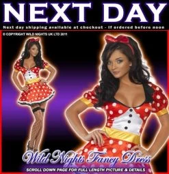 Smiffys Ladies Fever Miss Mouse Costume
