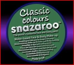 SNAZAROO 50 FACE PAINT 18ML POT GRASS GREEN