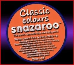 SNAZAROO 50 FACE PAINT 18ML POT ORANGE