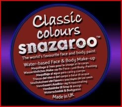 SNAZAROO 50 FACE PAINT 18ML POT RUST BROWN