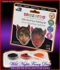 SNAZAROO DEVIL PACK FACE PAINT THEME PACK