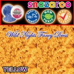 SNAZAROO FACE PAINT IRIDESCENT POWDER YELLOW 12ML TUB