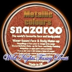SNAZAROO METALLIC / ELECTRIC FACE PAINT METALLIC COPPER 18ML