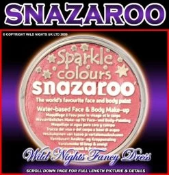 SNAZAROO PROFESSIONAL FACE PAINT SPARKLE SALMON PINK 18ML