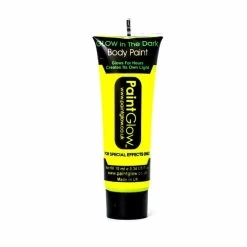 Glow In The Dark Face Body Paint 10ml Halloween Fancy Dress -Halloween Store yellow 24265.1555074247.1100.1100